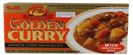 S&B Golden Curry Sauce Mix-Mild 220g - S&B 咖喱酱-微辣 220克