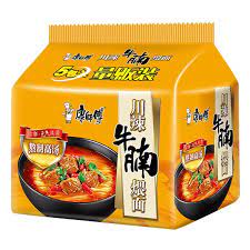 KSF Instant Noodle Spicy Beef 82Gx5 - 康师傅川辣牛腩面五连包