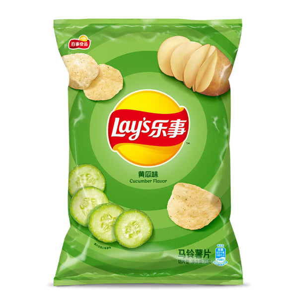 Lay's Potato Chip Cucumber 70G - 乐事薯片黄瓜味70g