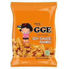 GGE Wheat Cracker Soy Sauce Ramen 80G - 张君雅酱油味拉面条80g