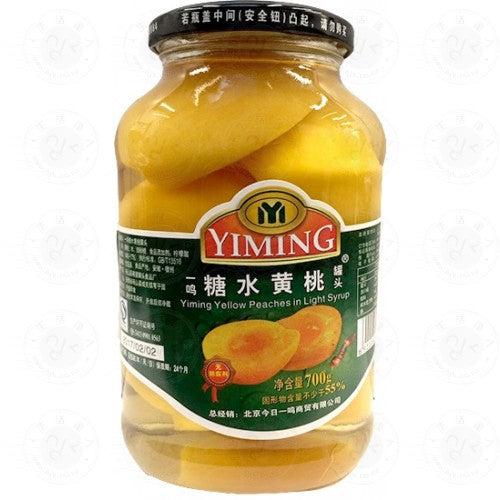 Yi Ming Preserved Peach 700G - 一鸣黄桃罐头700G