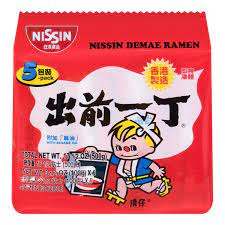 Nissin Instant Noodle Sesame Oil 100Gx5 - 出前一丁麻油五连包面