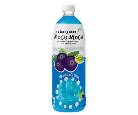 Mogu Mogu Blackcurrant Flavored Drink 1L - 黑加仑味椰果飲料 1升