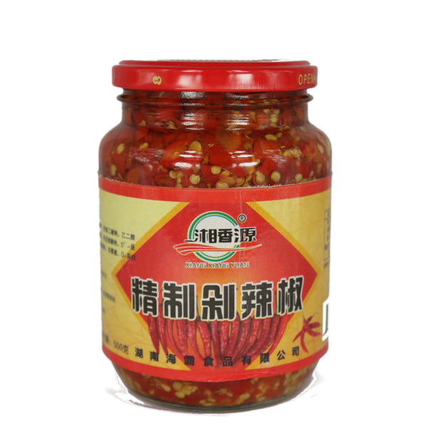 Xiang Xiang Yuan Pickled Chilli 500G - 湘香源精制剁辣椒500G