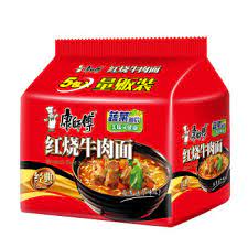 KSF Instant Noodle Roasted Beef 105Gx5 - 康师傅红烧牛肉面五连包