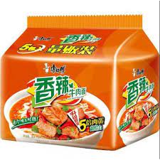 KSF Instant Noodles Spicy Beef 105Gx5 - 康师傅香辣牛肉面五连包