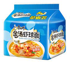 KSF Instant Noodle Golden Stock Shrimp 104Gx5 - 康师傅金汤虾球面五连包