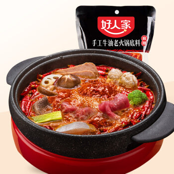 Hao Ren Jia Spicy Hot Pot Soup Base 500G 