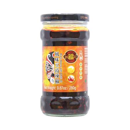 Pearl River Bridge Tasted Blk Beans With Chilli Oil 280G 