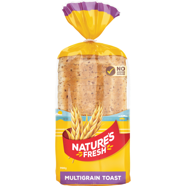 Nature's Fresh Multigrain Toast 700G - 多种谷物面包片700G
