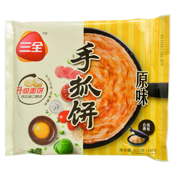 Sq Taste Pancake 320G - 三全手抓饼 （原味） 320克