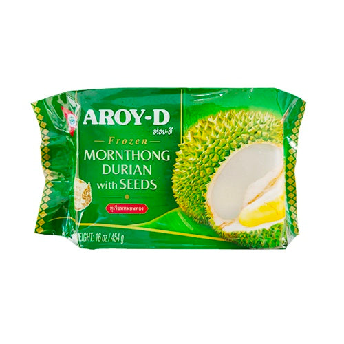 Aroy-D Frz Durian-Seedless 454g - AROY-D急冻榴莲(袋装)