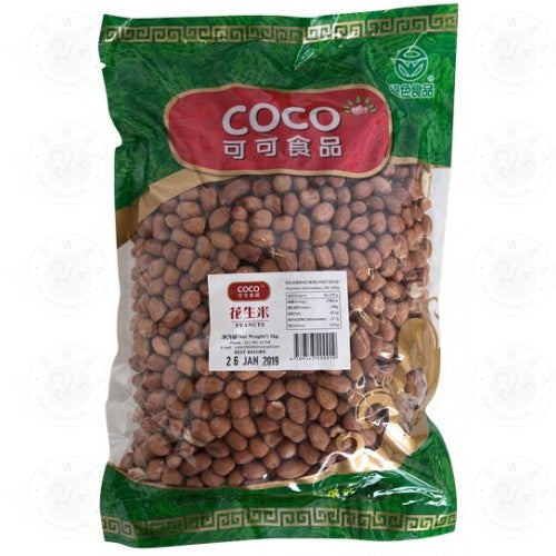 Coco Raw Peanuts W/Skin 1Kg - 可可有衣花生1Kg