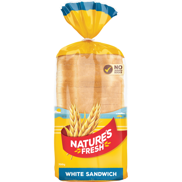 Nature's Fresh White Sandwich Bread 700G - 白吐司片700G